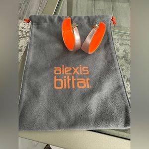 Alexis Bittar Lucite Wide Graduated Hoop Earrings